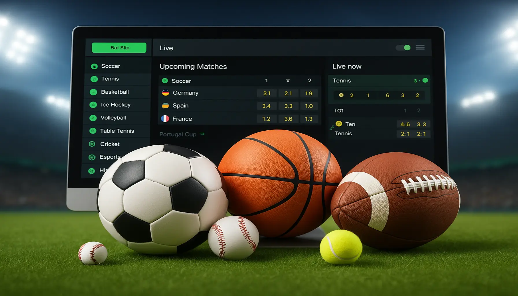 Aposte em apostas esportivas no cassino online BULLSSLOT