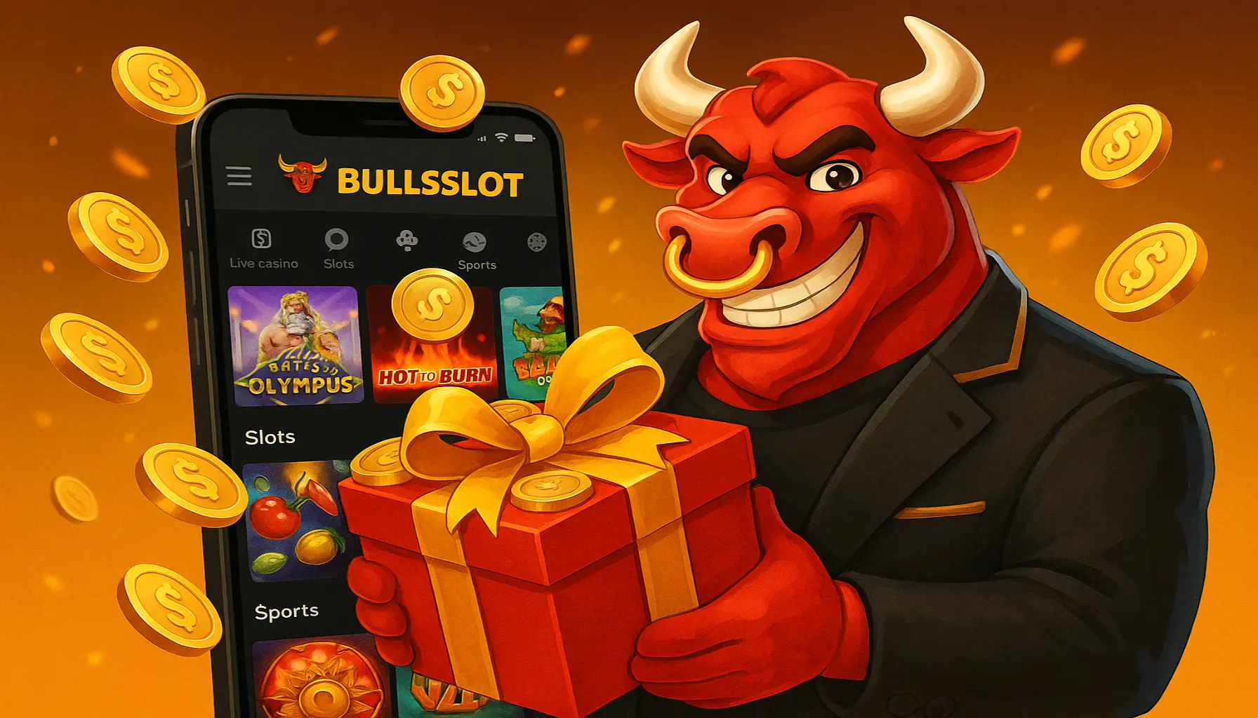 Criar uma nova Conta no plataforma BULLSSLOT